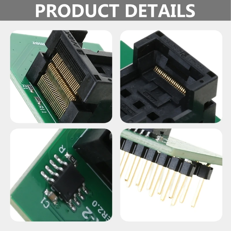 Durability ADP_F48_EX-2 TSOP48 T48 Programming Socket For T48 TL866 3G Adapter Electronic Repair NAND Reader Programmers D2RC
Durability ADP_F48_EX-2 TSOP48 T48 Programming Socket For T48 TL866 3G Adapter Electronic Repair NAND Reader Programmers D2RC