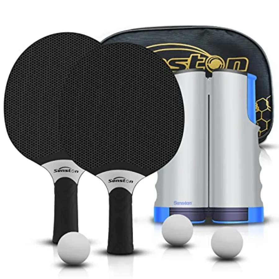 Table Tennis Rackets Set, Professional Table Tennis Racket with 3 Balls, Composite Rubber Ping Pong Paddle Set