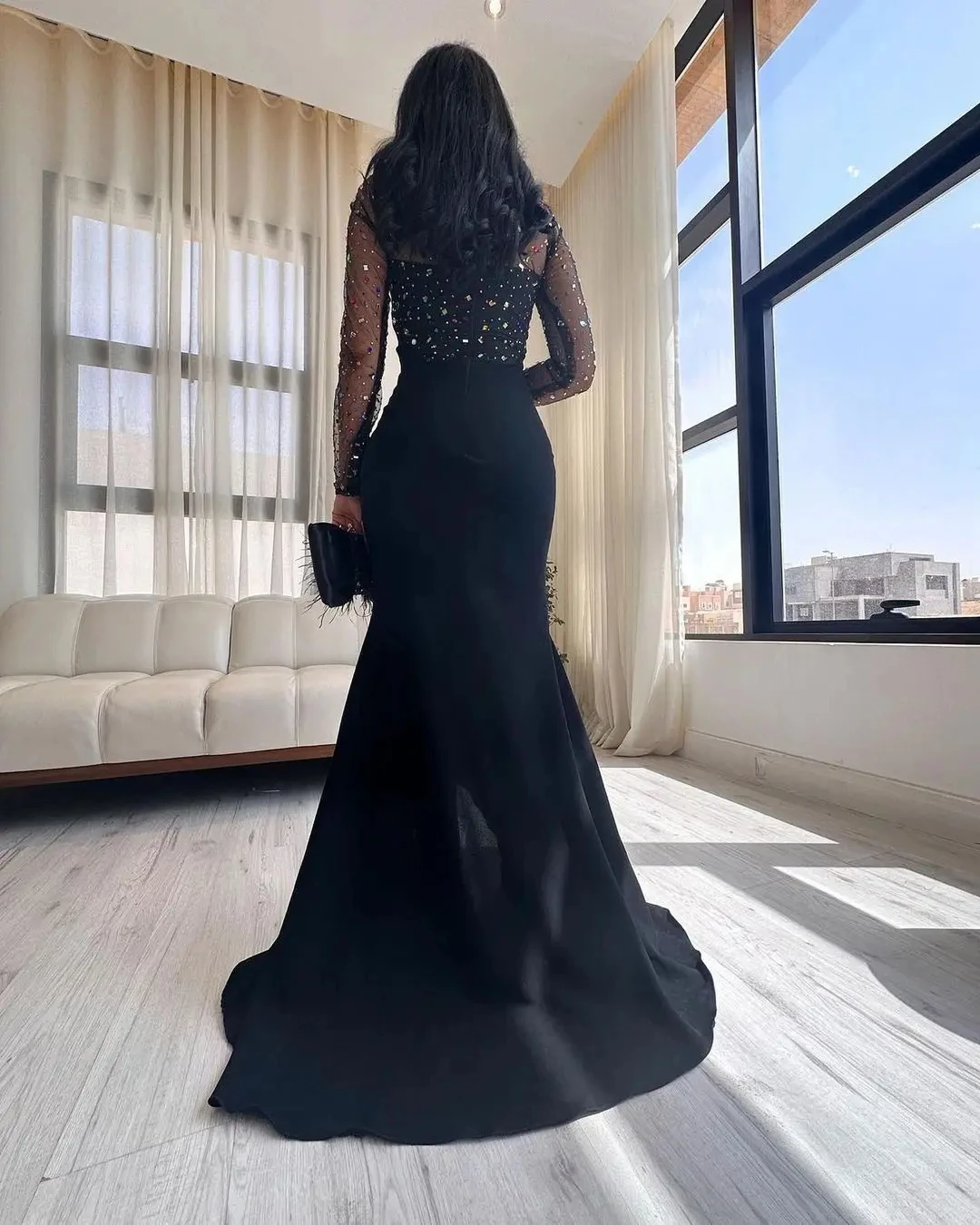 AsaNagi Elegant Mermaid Prom Dress High Neck Beaded Party Evening Gown Tulle Long Sleeve Ankle Length Special Occasion Dresses
AsaNagi Elegant Mermaid Prom Dress High Neck Beaded Party Evening Gown Tulle Long Sleeve Ankle Length Special Occasion Dresses