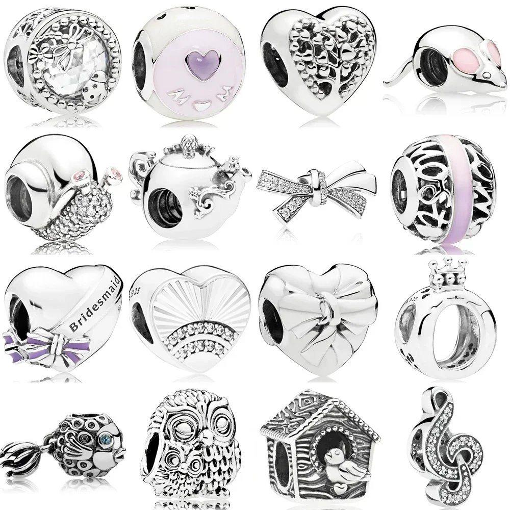 2019 NEW 100% Real 925 Sterling Silver Heart Shaped Bow Charms Beads Clear CZ Fit Brand Bracelet Original Jewelry Gift
2019 NEW 100% Real 925 Sterling Silver Heart Shaped Bow Charms Beads Clear CZ Fit Brand Bracelet Original Jewelry Gift