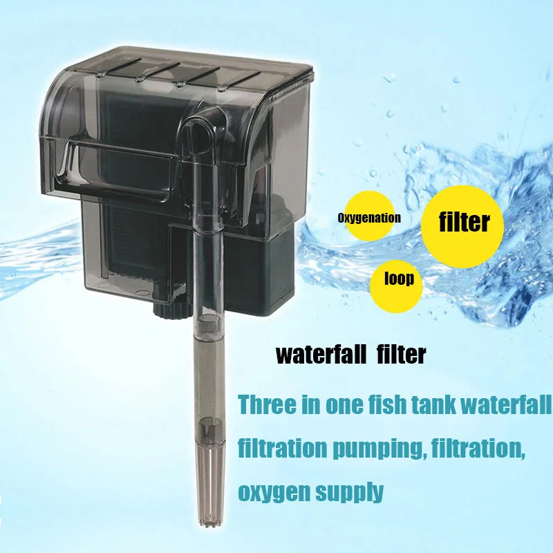 Eco-Friendly Plastic Aquarium Waterfall Hang-On External Filter 150L/h 6W for Fish Tank
Eco-Friendly Plastic Aquarium Waterfall Hang-On External Filter 150L/h 6W for Fish Tank