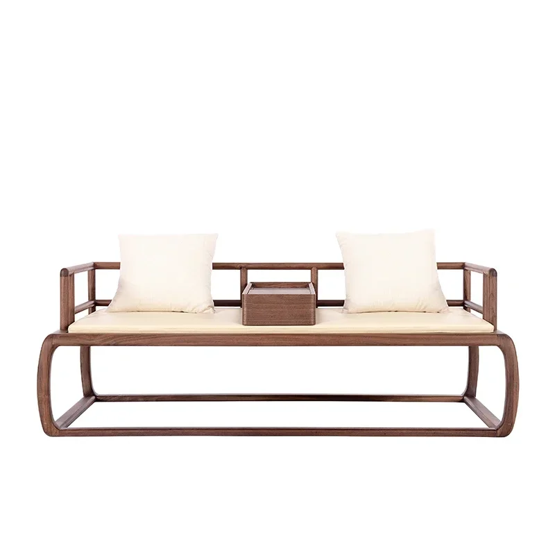 New Chinese solid wood Arhat sofa black walnut Arhat bed simple antique sofa couch
New Chinese solid wood Arhat sofa black walnut Arhat bed simple antique sofa couch