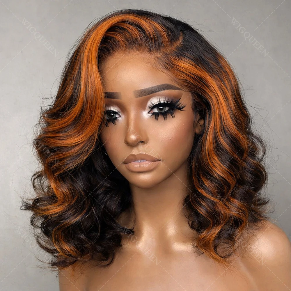 Ombre Loose Wave Comfortable Fit 13x4 Frontal Lace Human Hair Wig Ginger Highlight Pre Plucked Body Wave 5x5 Lace Glueless Wig
Ombre Loose Wave Comfortable Fit 13x4 Frontal Lace Human Hair Wig Ginger Highlight Pre Plucked Body Wave 5x5 Lace Glueless Wig