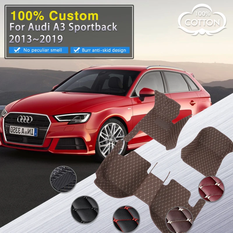 Автомобильные коврики для Audi A3 8V Sportback 2013 ~ 2019, кожаный коврик, набор ковриков, автомобильные внутренние части, роскошный прочный коврик, автомобильные аксессуары
Автомобильные коврики для Audi A3 8V Sportback 2013 ~ 2019, кожаный коврик, набор ковриков, автомобильные внутренние части, роскошный прочный коврик, автомобильные аксессуары