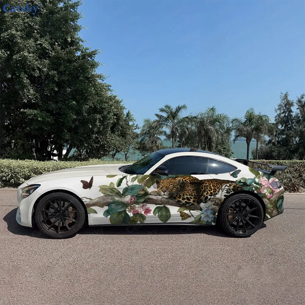 2pcs Spring Blossom Leopard Spirit, Durable, Fade-resistant, Enhance Vehicle Aesthetics With Bold Artistic Design Car Vinyl Wrap
2pcs Spring Blossom Leopard Spirit, Durable, Fade-resistant, Enhance Vehicle Aesthetics With Bold Artistic Design Car Vinyl Wrap