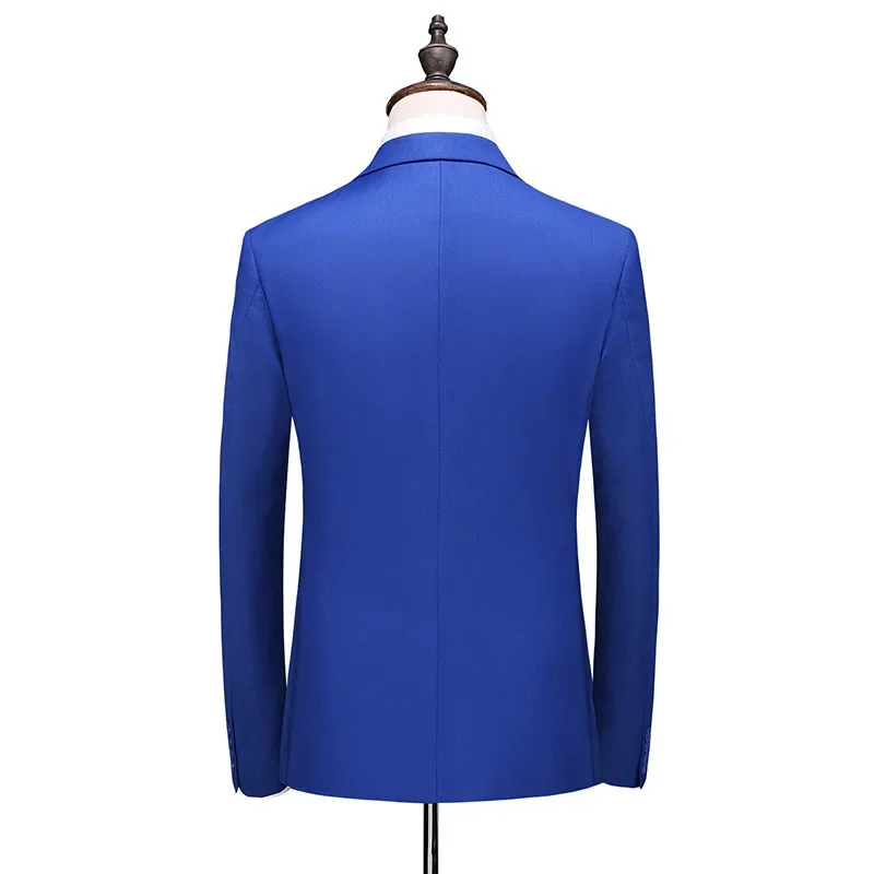 Double-breasted Solid Color Bracket British Slim Suit Blazer & Pants New Men's Suit Two-piece Set
Double-breasted Solid Color Bracket British Slim Suit Blazer & Pants New Men's Suit Two-piece Set