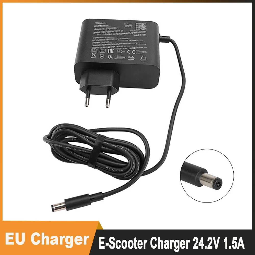 Оригинальное зарядное устройство для электрического скутера, вилка 24,2 В, 1,5 А, адаптер питания DC2.1 для Xiaomi 4-go/4 Lite, зарядное устройство для аккумулятора
Оригинальное зарядное устройство для электрического скутера, вилка 24,2 В, 1,5 А, адаптер питания DC2.1 для Xiaomi 4-go/4 Lite, зарядное устройство для аккумулятора
