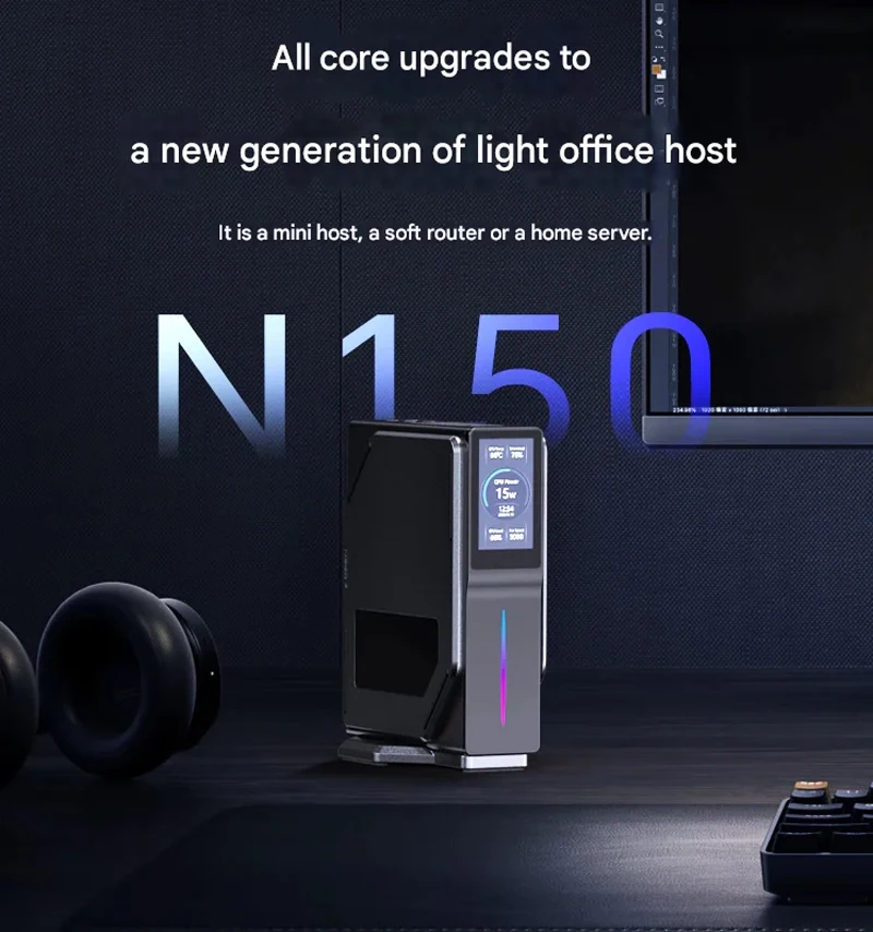 Мини-ПК S1 Intel N97/N150 Palm Office, DDR4 3200 МГц, 16 ГБ, SSD 1 ТБ, WIFI6, BT5.2, Dual LAN, 2*HDMI2.0, компактный настольный игровой компьютер
Мини-ПК S1 Intel N97/N150 Palm Office, DDR4 3200 МГц, 16 ГБ, SSD 1 ТБ, WIFI6, BT5.2, Dual LAN, 2*HDMI2.0, компактный настольный игровой компьютер