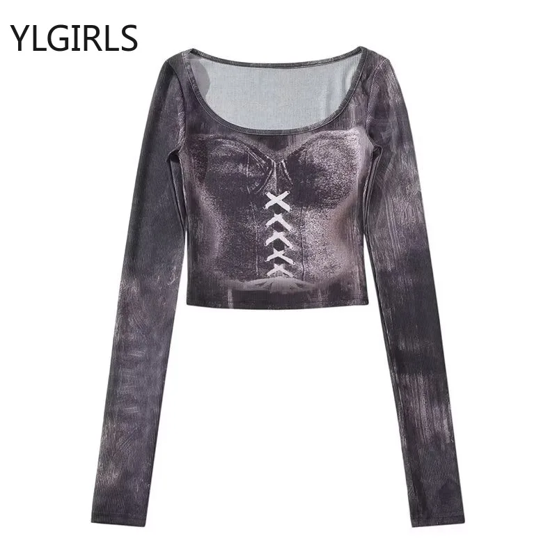 2024 Autumn for Women Crop Tops Vintage Korean Retro High Street Tie-dye Bandage T-Shirt Streetwear Tee Shirt
2024 Autumn for Women Crop Tops Vintage Korean Retro High Street Tie-dye Bandage T-Shirt Streetwear Tee Shirt