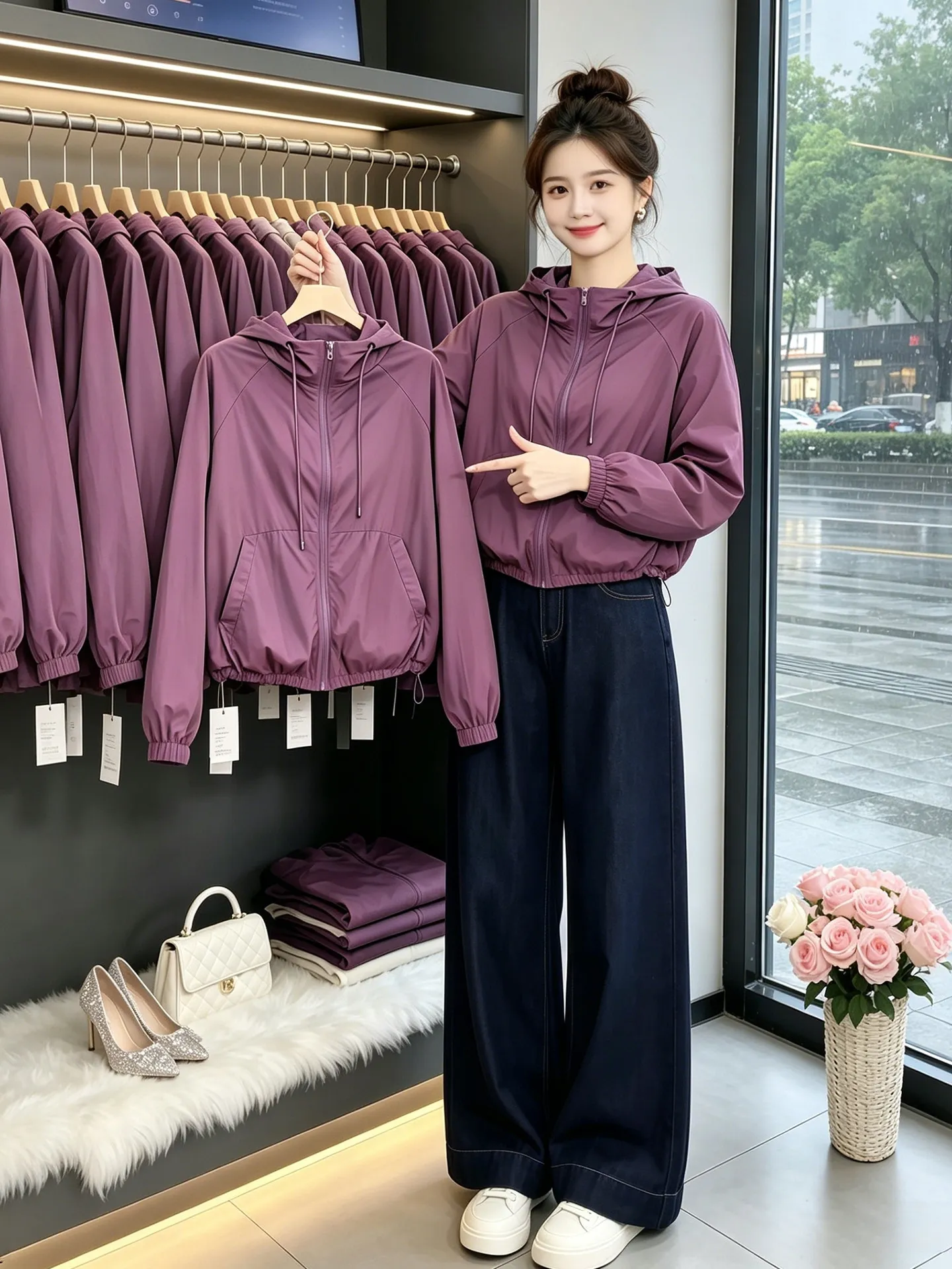 2026 Summer New Fashion Simple Commute Hooded Zipper Thin Outerwear Sun Protection Clothes Women's Loose Style Long Sleeve
2026 Summer New Fashion Simple Commute Hooded Zipper Thin Outerwear Sun Protection Clothes Women's Loose Style Long Sleeve