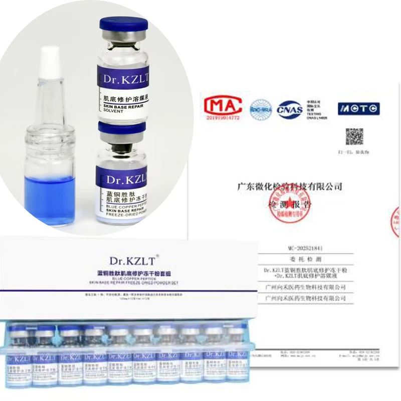 Premium GHK-Cu Blue Copper Peptide Freeze-Dried Powder Ampoule Skin Booster Repair Acne Scars Damaged & Sensitive Skin Care
Premium GHK-Cu Blue Copper Peptide Freeze-Dried Powder Ampoule Skin Booster Repair Acne Scars Damaged & Sensitive Skin Care