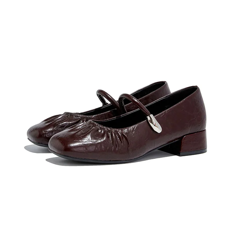 AIYUQI 2025 New Women's Mary Janes Pleated Square Heel Formal Women High Heels Large Size Square Toe Shoes Leather Shoes female
AIYUQI 2025 New Women's Mary Janes Pleated Square Heel Formal Women High Heels Large Size Square Toe Shoes Leather Shoes female