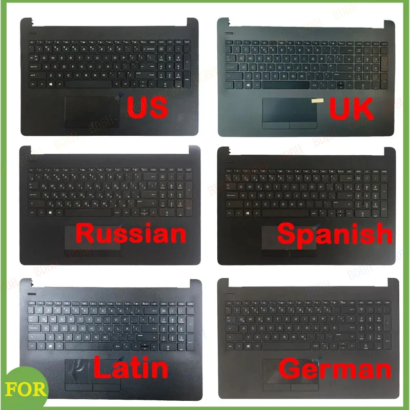 New German/US/Spanish/Latin/UK/Russian Keyboard For HP 15-BW 15-BS 15T-BR 15T-BS With Palmrest Upper Cover With Touchpad
New German/US/Spanish/Latin/UK/Russian Keyboard For HP 15-BW 15-BS 15T-BR 15T-BS With Palmrest Upper Cover With Touchpad