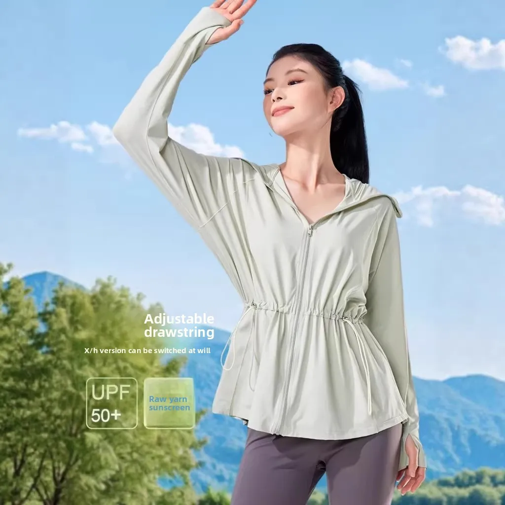 Summer Waist Hugging Sun Protection Clothing, UV Resistant Medium To Long Length Sun Protection Clothing for Women, Breathable
Summer Waist Hugging Sun Protection Clothing, UV Resistant Medium To Long Length Sun Protection Clothing for Women, Breathable