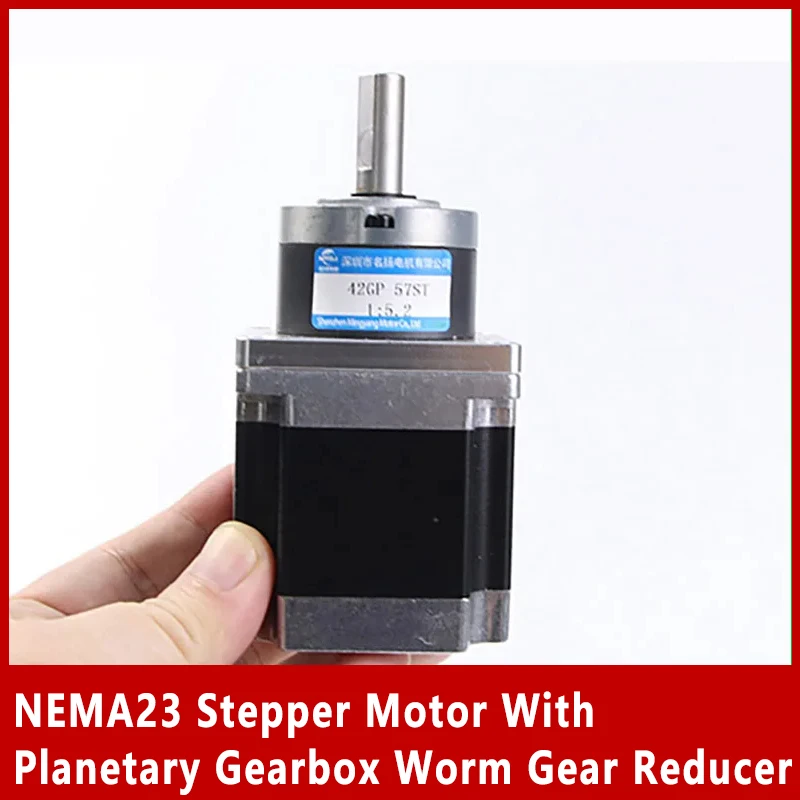 Шаговый двигатель NEMA23 с планетарной коробкой передач, червячный редуктор, двигатель постоянного тока с большим крутящим моментом 1,8 ° Гибридный шаговый двигатель 57 мм 42GP-57ST
Шаговый двигатель NEMA23 с планетарной коробкой передач, червячный редуктор, двигатель постоянного тока с большим крутящим моментом 1,8 ° Гибридный шаговый двигатель 57 мм 42GP-57ST