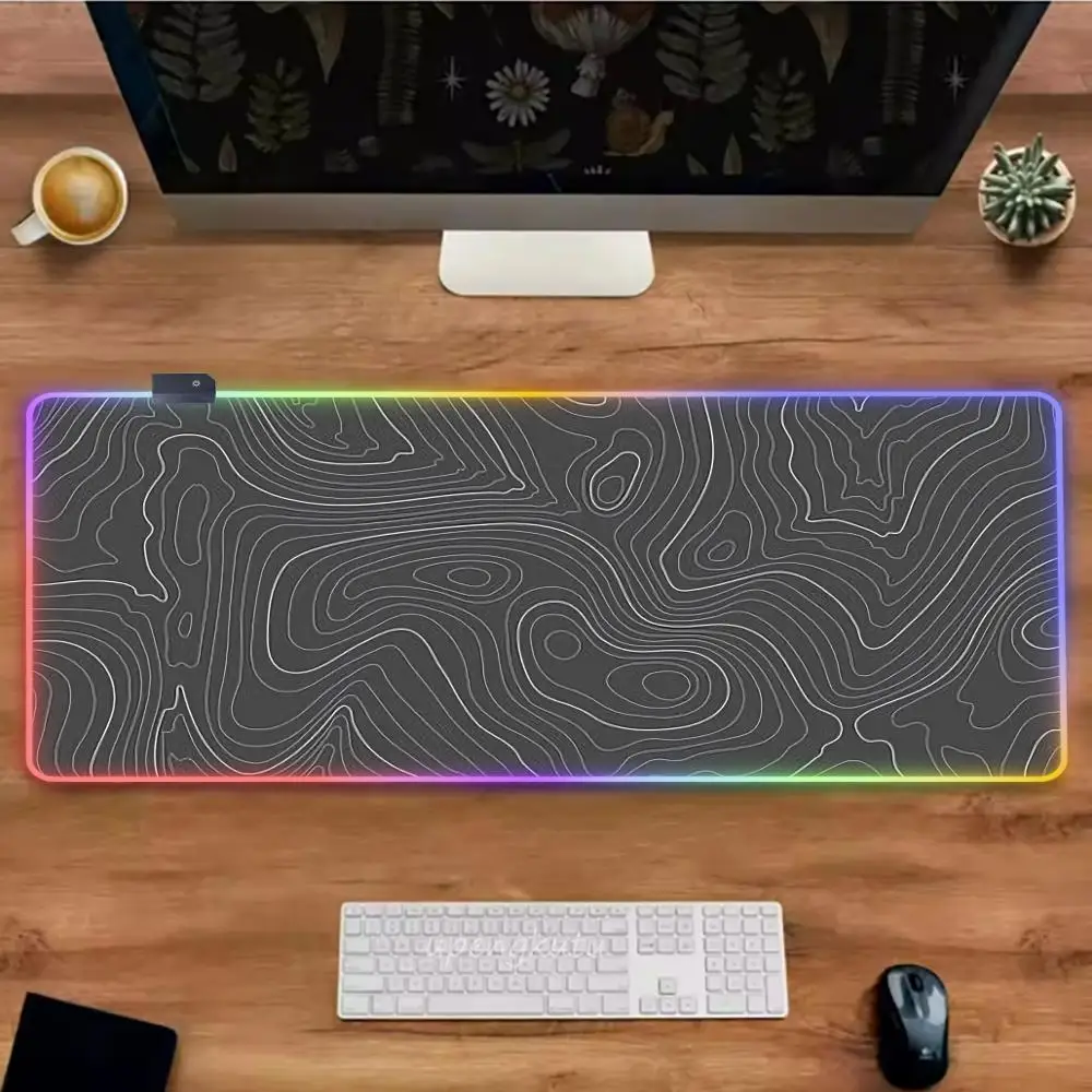Large RGB Mouse Pad Colorful Topographic Design Gaming Mousepad LED Mouse Mat Gamer Mousepads Table Pads Keyboard Mats Backlit
Large RGB Mouse Pad Colorful Topographic Design Gaming Mousepad LED Mouse Mat Gamer Mousepads Table Pads Keyboard Mats Backlit