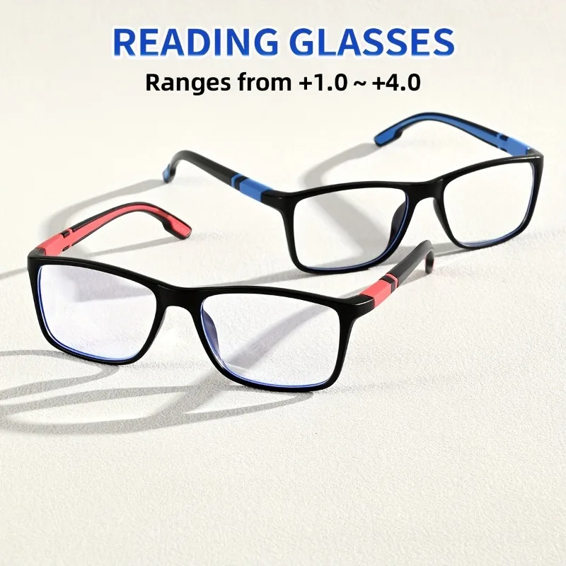 Очки для чтения с защитой от синего света (+100~+400) и ультралегкие квадратные очки для чтения с защитой от синего света.
Очки для чтения с защитой от синего света (+100~+400) и ультралегкие квадратные очки для чтения с защитой от синего света.