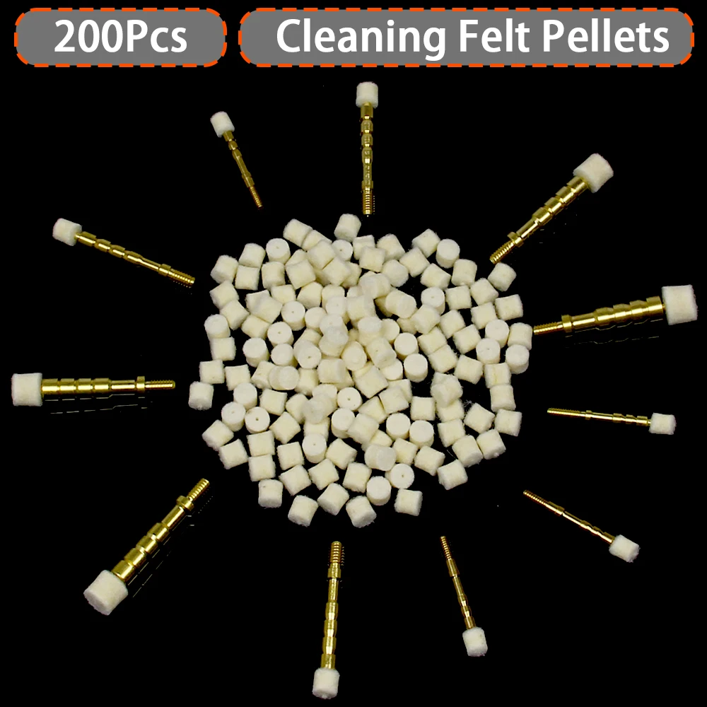 200Pcs Gun Bore Cleaning Felt Pellets Polishing Mop for .22/.223/.357/.38/.30/.308 Caliber Specific Chamber Cleaning Pads
200Pcs Gun Bore Cleaning Felt Pellets Polishing Mop for .22/.223/.357/.38/.30/.308 Caliber Specific Chamber Cleaning Pads