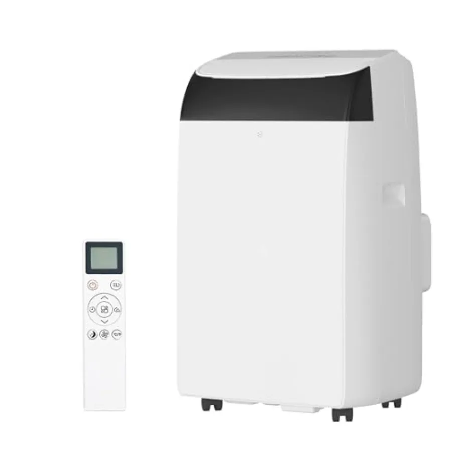 Portable air conditioner for rooms up to 750 sq.ft., white top, 14, 000 BTU with dehumidifier and fan, remote control, installa
Portable air conditioner for rooms up to 750 sq.ft., white top, 14, 000 BTU with dehumidifier and fan, remote control, installa