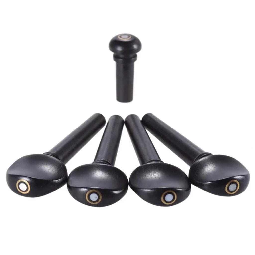 4PCS 4/4 3/4 1/2 1/4 1/8 Ebony Wood Violin Tuner Peg Inlay Shell Pitch Fiddle Tuning Pegs Endpin Set Replacement Black
4PCS 4/4 3/4 1/2 1/4 1/8 Ebony Wood Violin Tuner Peg Inlay Shell Pitch Fiddle Tuning Pegs Endpin Set Replacement Black