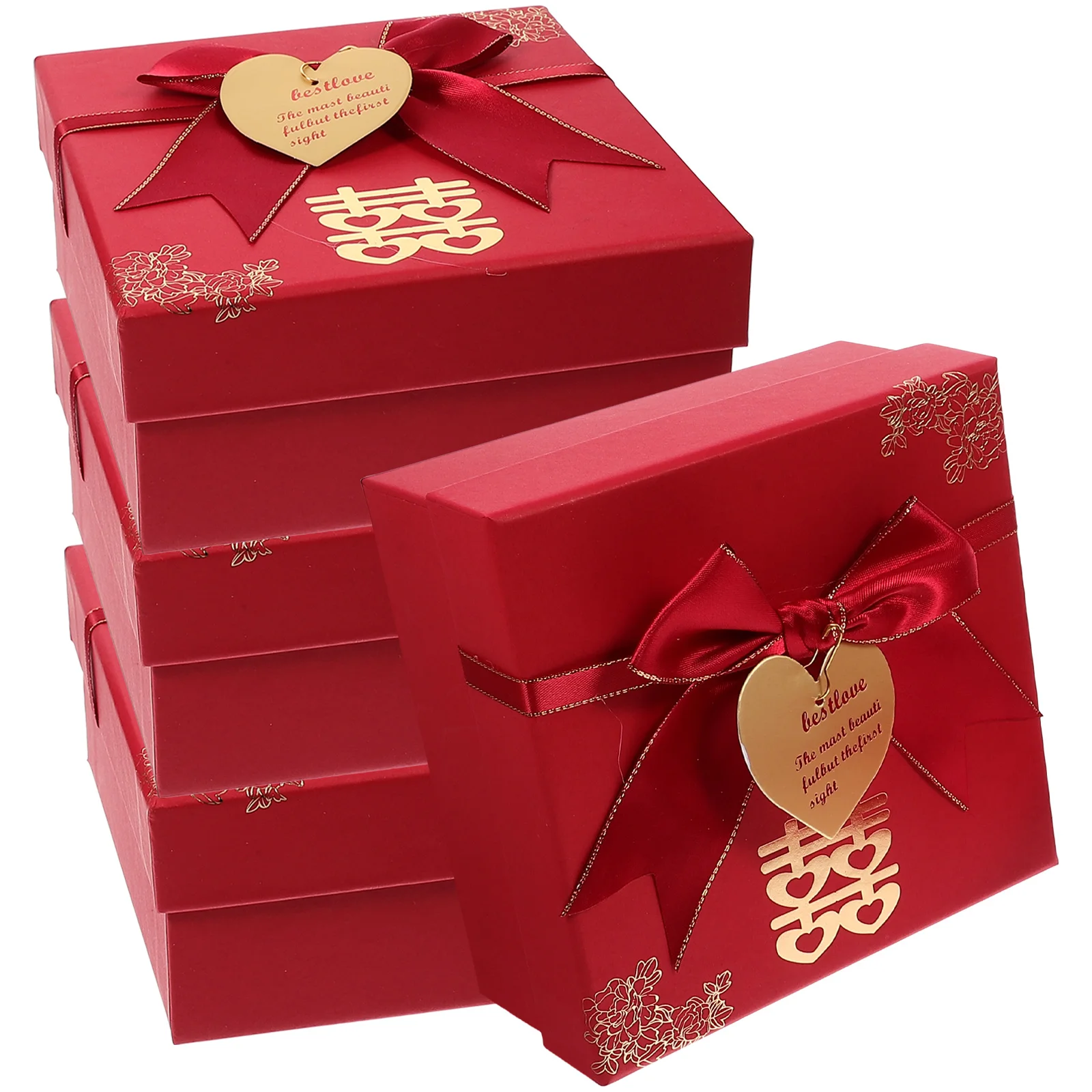 4pcs Elegant Gift Boxes Wedding Paper Present Storage Case Large Capacity Reliable Packing Box For Valentine'S Day Graduation
4pcs Elegant Gift Boxes Wedding Paper Present Storage Case Large Capacity Reliable Packing Box For Valentine'S Day Graduation