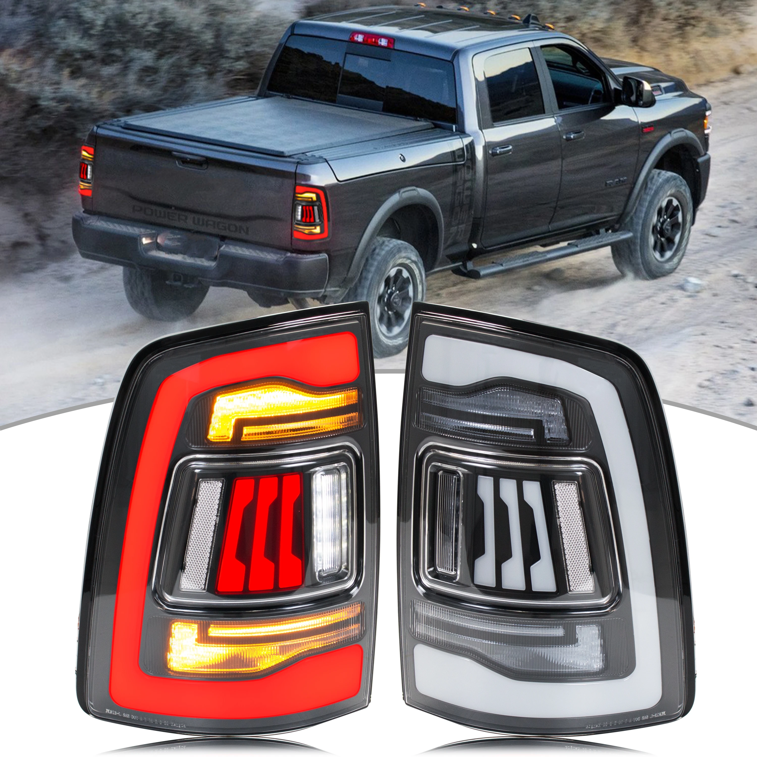 LED Tail Lights for Dodge Ram 2008-2018 1500 2500 3500 4th Gen Dynamic Animation Sequential Turn Signal Rear Lamps Assembly
LED Tail Lights for Dodge Ram 2008-2018 1500 2500 3500 4th Gen Dynamic Animation Sequential Turn Signal Rear Lamps Assembly