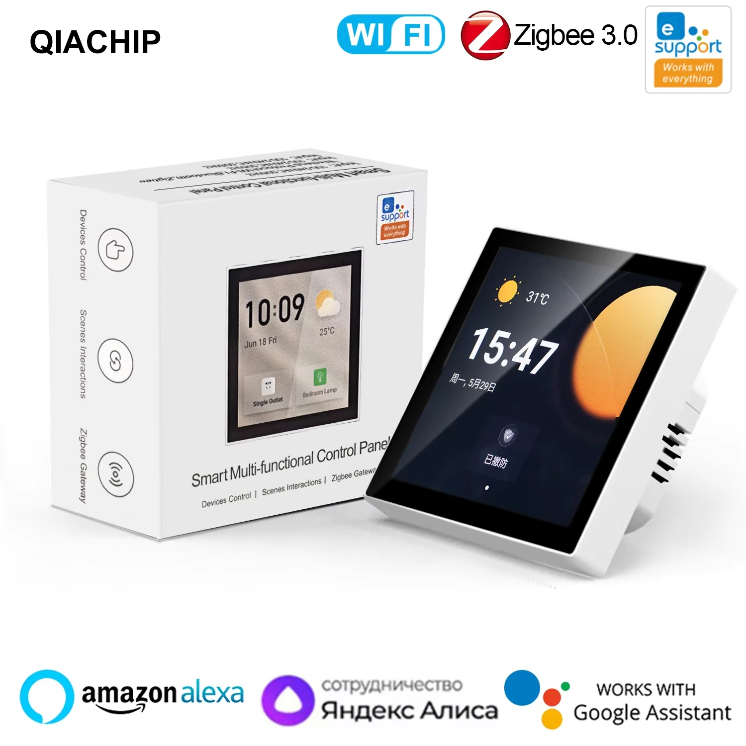 Ewelink Wifi Smart Touch Screen Center Control Panel Voice Control Alexa ZigBee 3.0 For Intelligent Scenes Google Home Alice
Ewelink Wifi Smart Touch Screen Center Control Panel Voice Control Alexa ZigBee 3.0 For Intelligent Scenes Google Home Alice