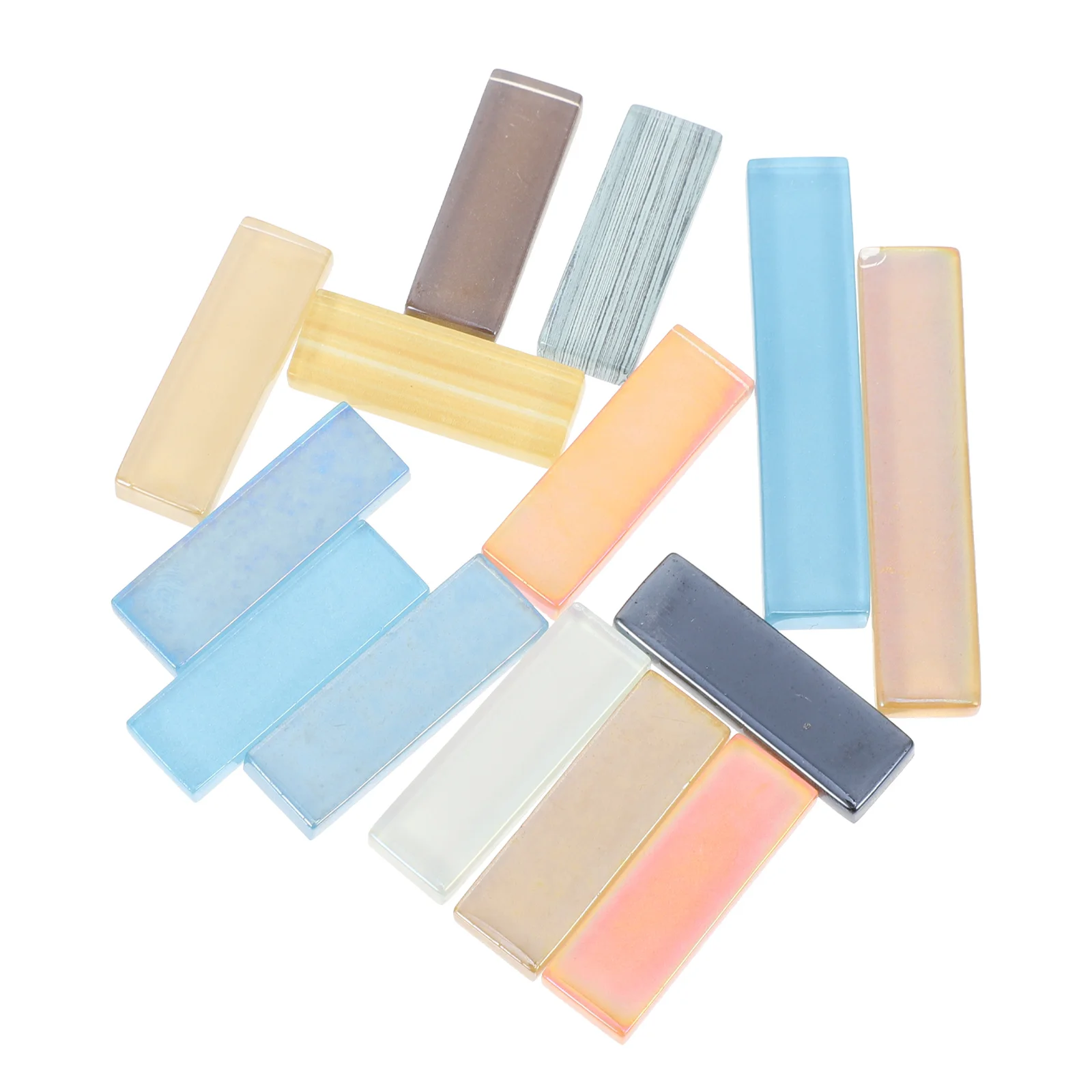 70pcs 1 Bag Of Colored Glass Pieces Smooth Strip Shaped Mosaic Tiles For Diy Decoration Craft Art Supplies Home Wall Decor
70pcs 1 Bag Of Colored Glass Pieces Smooth Strip Shaped Mosaic Tiles For Diy Decoration Craft Art Supplies Home Wall Decor