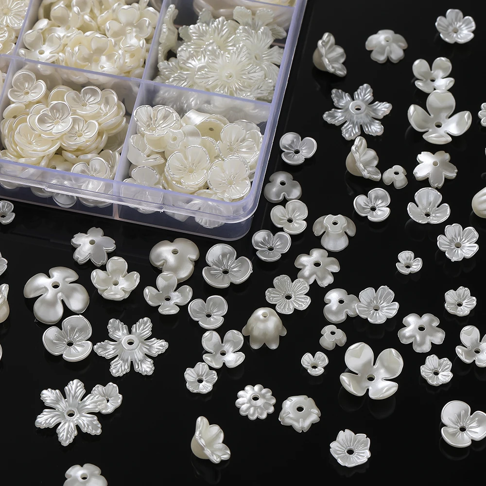 50Pcs/Lot ABS Imitation Pearl Flower Shaped Beads Flower End Bead Caps for Earrings Necklace Bracelet Jewelry Making Supplies
50Pcs/Lot ABS Imitation Pearl Flower Shaped Beads Flower End Bead Caps for Earrings Necklace Bracelet Jewelry Making Supplies