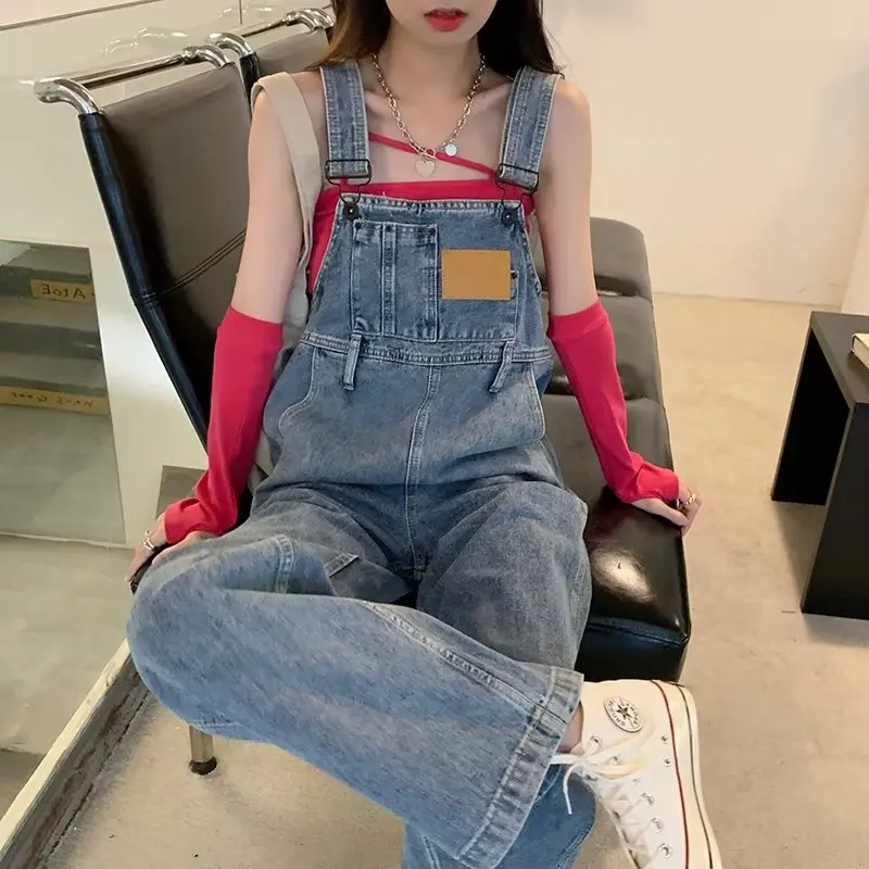 American Style Retro Cool Salt Series Denim Overalls Women's High Waist Loose Straight Leg Slimming Jeans Spring Summer
American Style Retro Cool Salt Series Denim Overalls Women's High Waist Loose Straight Leg Slimming Jeans Spring Summer