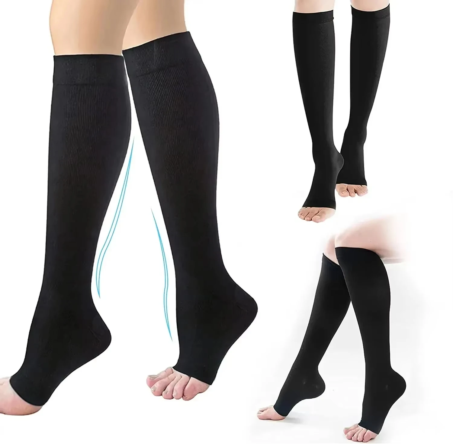 1 Pairs S-XXL Compression Socks Medical Prevent Varicose Veins Toeless Support Hose for Women Men
1 Pairs S-XXL Compression Socks Medical Prevent Varicose Veins Toeless Support Hose for Women Men