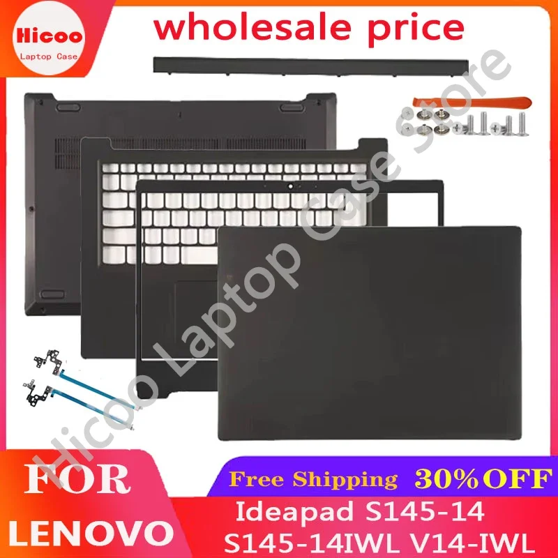 New For Lenovo Ideapad S145-14 S145-14IWL V14-IWL Laptop LCD Rear Cover/Front Frame/Palm Pad/Bottom Cover/hinges Black
New For Lenovo Ideapad S145-14 S145-14IWL V14-IWL Laptop LCD Rear Cover/Front Frame/Palm Pad/Bottom Cover/hinges Black