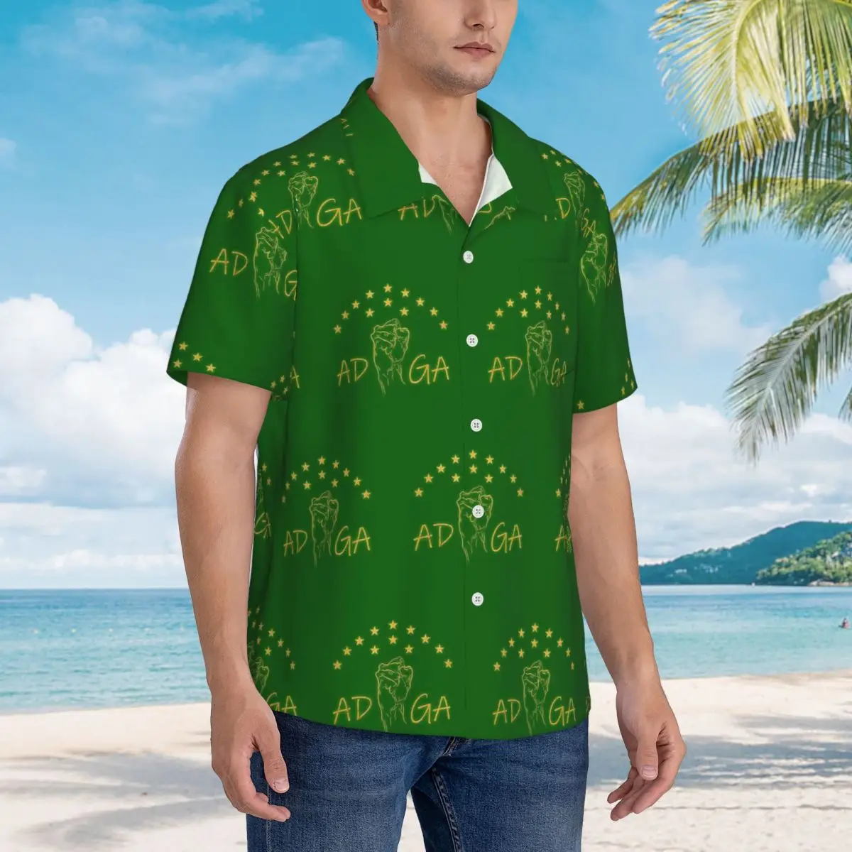 Adiga Fight For Ever Adygea Flag Hawaiian Shirts Casual Men Short Sleeve Shirt for Summer Beach Men's Lapel Tops
Adiga Fight For Ever Adygea Flag Hawaiian Shirts Casual Men Short Sleeve Shirt for Summer Beach Men's Lapel Tops