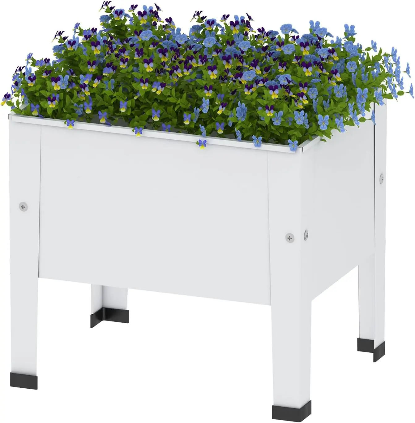 14 inch Planter Raised Garden Bed with Legs Outdoor Metal Small White Planter Box Elevated Garden Bed for Vegetables Flower Herb
14 inch Planter Raised Garden Bed with Legs Outdoor Metal Small White Planter Box Elevated Garden Bed for Vegetables Flower Herb