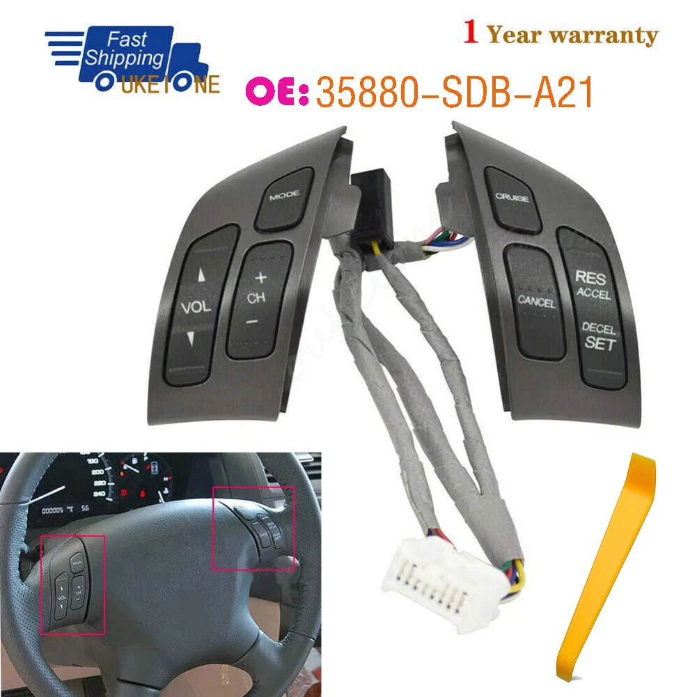 35880-SDB-A21 35880SDBA21 For Honda Accord 2003 2004 2005 2006 2007 Multifunction Steering Wheel Combination Control Switch
35880-SDB-A21 35880SDBA21 For Honda Accord 2003 2004 2005 2006 2007 Multifunction Steering Wheel Combination Control Switch