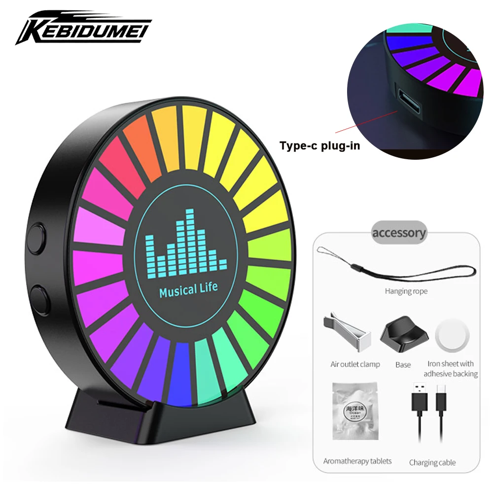KEBIDUMEI 1/2pcs Car Music Rhythm Lamp Air Outlet Aromatherapy Lights Magnetic RGB Pickup Lamps Round Rechargeable For Car Party
KEBIDUMEI 1/2pcs Car Music Rhythm Lamp Air Outlet Aromatherapy Lights Magnetic RGB Pickup Lamps Round Rechargeable For Car Party
