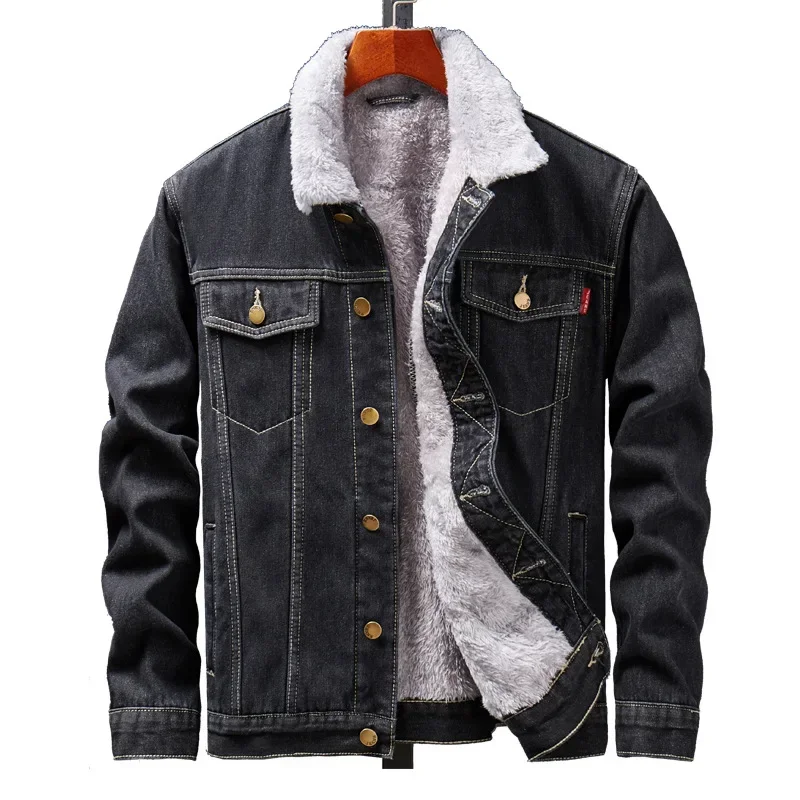 Men Denim Jacket Thick Coats Single Breasted Turn Down Collar Full Sleeve Casual Regular Coat Warm Jackets Autumn Winter
Men Denim Jacket Thick Coats Single Breasted Turn Down Collar Full Sleeve Casual Regular Coat Warm Jackets Autumn Winter