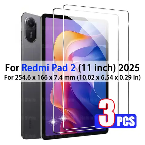 Ochraniacz ekranu do Xiaomi Redmi Pad 2 (11 cali) 2025 Folia ze szkła hartowanego HD Twardość 9H Ultra Clear Anti-Scratches Bubble free