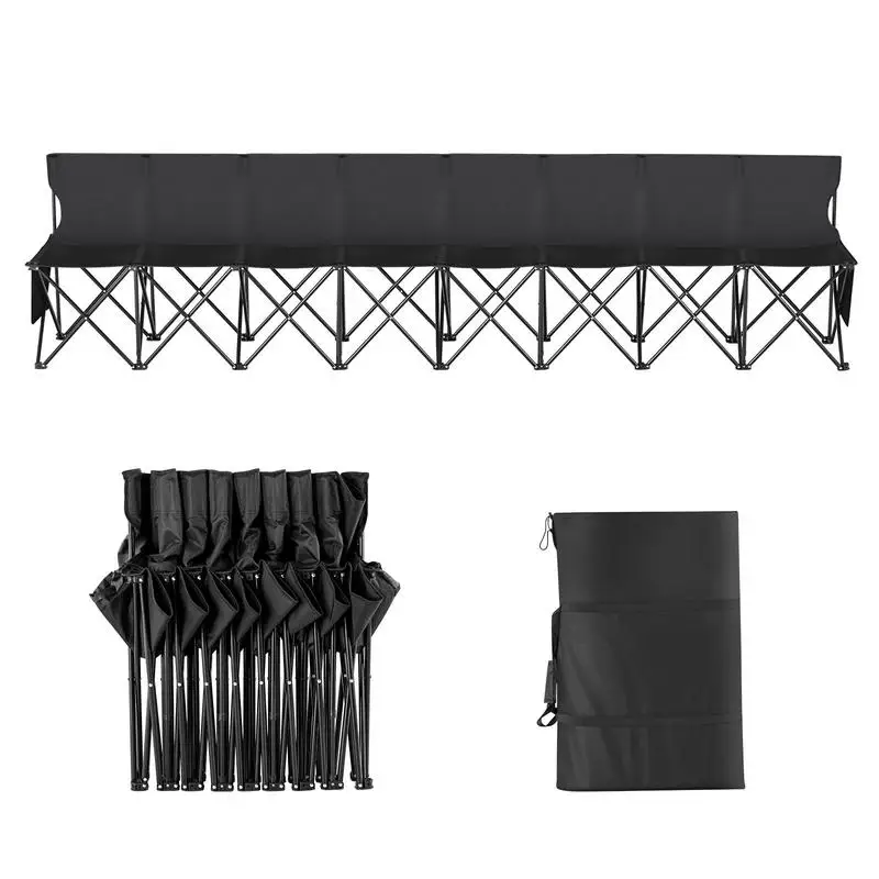 Collapsible Team Chair 165x18x32 Inches For Sidelines Athletics Picnics Backrest Design Storage Pouches Portable Transport Case Multi-Person Seating Heavy-Duty Frame Black Outdoor Furniture
Collapsible Team Chair 165x18x32 Inches For Sidelines Athletics Picnics Backrest Design Storage Pouches Portable Transport Case Multi-Person Seating Heavy-Duty Frame Black Outdoor Furniture