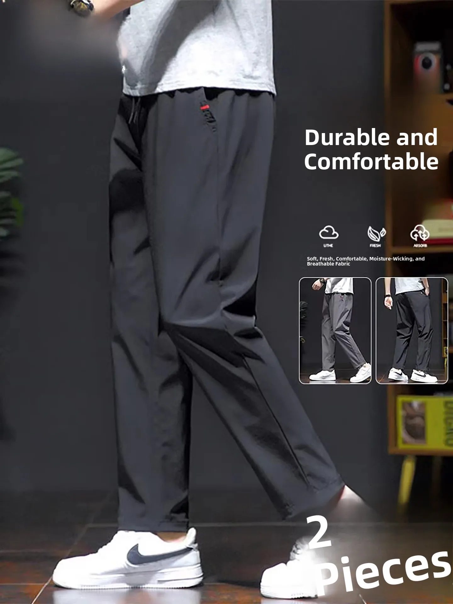 Мужские повседневные брюки прямого кроя, летние новые тонкие свободные спортивные брюки, модные весенне-осенние длинные брюки больших размеров
Мужские повседневные брюки прямого кроя, летние новые тонкие свободные спортивные брюки, модные весенне-осенние длинные брюки больших размеров