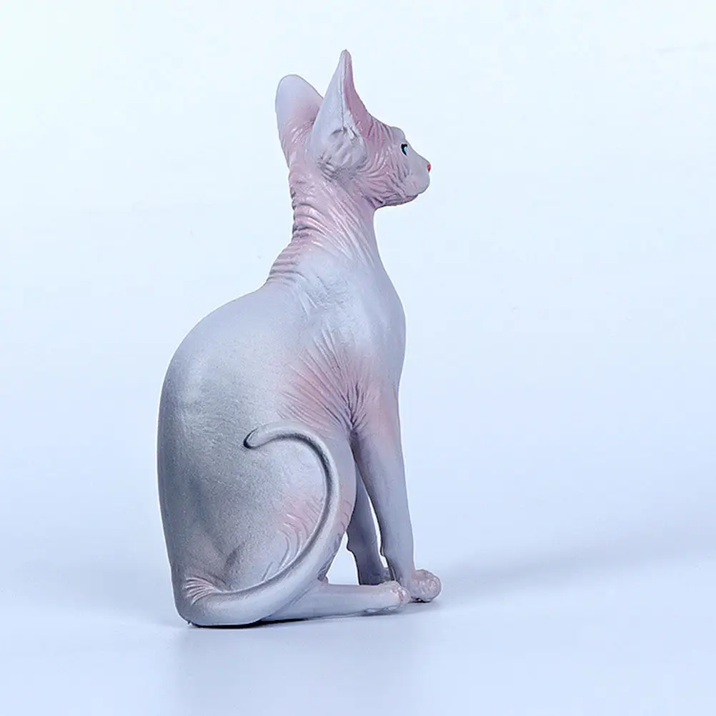 Simulation Hairless Cat Plastic Small Decorative Cat Ornament Desktop Decoration Lifelike Animal Photo Prop Kids
Simulation Hairless Cat Plastic Small Decorative Cat Ornament Desktop Decoration Lifelike Animal Photo Prop Kids