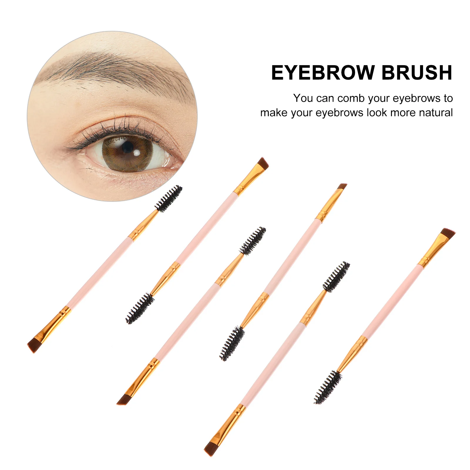 6pcs Eyebrow Eyelash Brush Set Double Ended Spoolie Angled Brow Comb Portable Makeup Tools Lash Curling Birthday Gift
6pcs Eyebrow Eyelash Brush Set Double Ended Spoolie Angled Brow Comb Portable Makeup Tools Lash Curling Birthday Gift