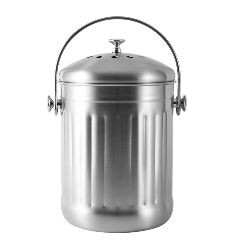 Compost Bin, Peel Bucket For Home Kitchen, Odorless Compost Bucket For Kitchen Food Waste, With Handle And 2 Charcoal Filters, 5
Compost Bin, Peel Bucket For Home Kitchen, Odorless Compost Bucket For Kitchen Food Waste, With Handle And 2 Charcoal Filters, 5