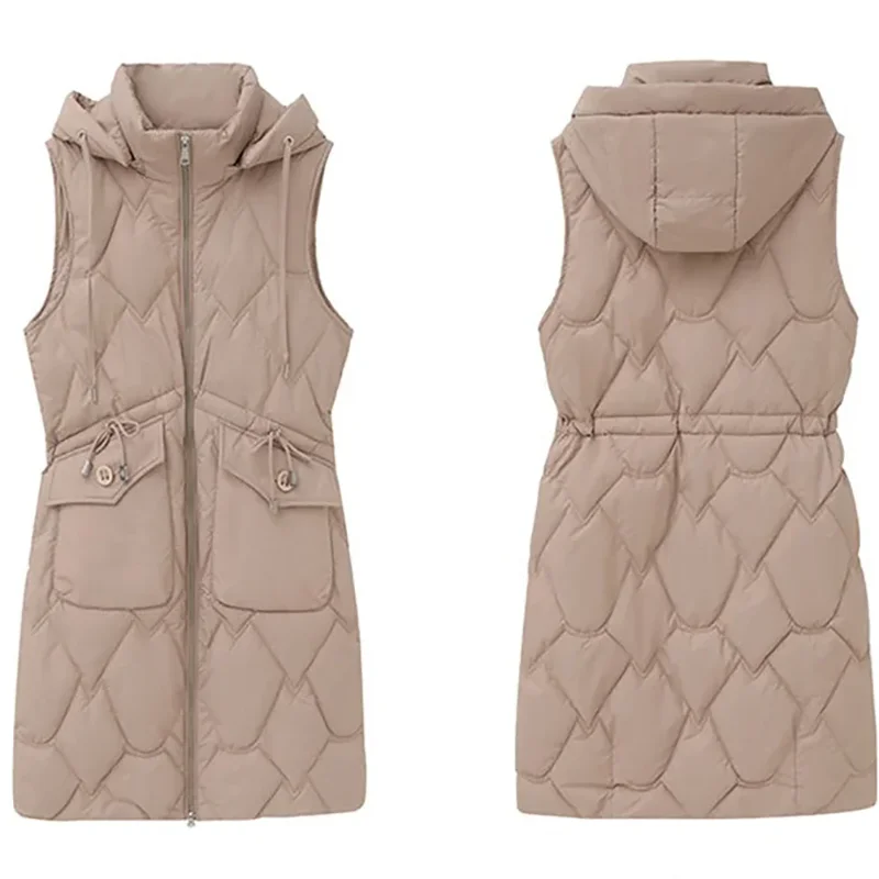 Women Winter Jacket Cotton Vest 2026 New Long Hooded Sleeveless Waistcoat Female Tops Warm Thicke Outwear Parkas Ladies Overcoat
Women Winter Jacket Cotton Vest 2026 New Long Hooded Sleeveless Waistcoat Female Tops Warm Thicke Outwear Parkas Ladies Overcoat