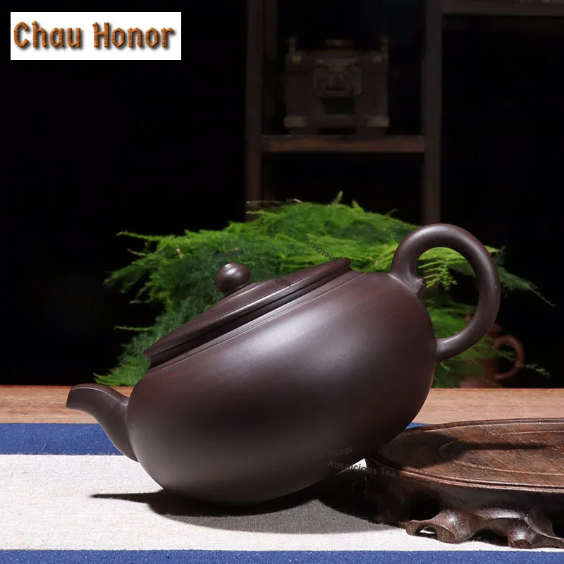 280ml Vintage Yixing Purple Clay Teapots Master Handmade Pot Raw Ore Old Purple Mud Kettle Zisha Tea Set Tea Items Supplies Gift
280ml Vintage Yixing Purple Clay Teapots Master Handmade Pot Raw Ore Old Purple Mud Kettle Zisha Tea Set Tea Items Supplies Gift
