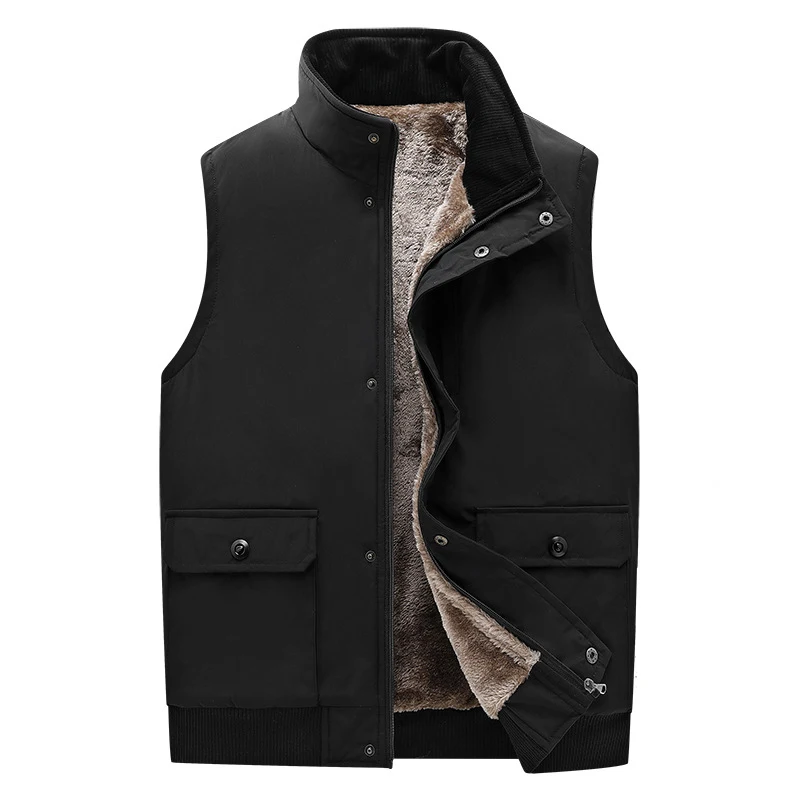 Winter Mens Warm Vest Sleeveless Jacket Man Multi-pocket Hiking Vest Men Fleece Lined Windbreaker Padded Waistcoats Clothing
Winter Mens Warm Vest Sleeveless Jacket Man Multi-pocket Hiking Vest Men Fleece Lined Windbreaker Padded Waistcoats Clothing