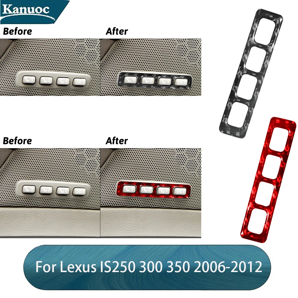 For Lexus IS250 300 350 2006 2007 2008 2009 2010 2011 2012 Carbon Fiber Door Button Stickers Car Interior Decorative Accessories
For Lexus IS250 300 350 2006 2007 2008 2009 2010 2011 2012 Carbon Fiber Door Button Stickers Car Interior Decorative Accessories