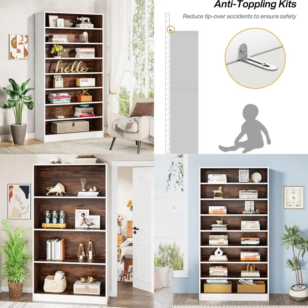 2PCS Tall Bookcase, 71 Inch reestanding Bookshel 9 Tier ern Bookcases, Open Display Shel Storage Cabinet Organizer or Living Roo
2PCS Tall Bookcase, 71 Inch reestanding Bookshel 9 Tier ern Bookcases, Open Display Shel Storage Cabinet Organizer or Living Roo
