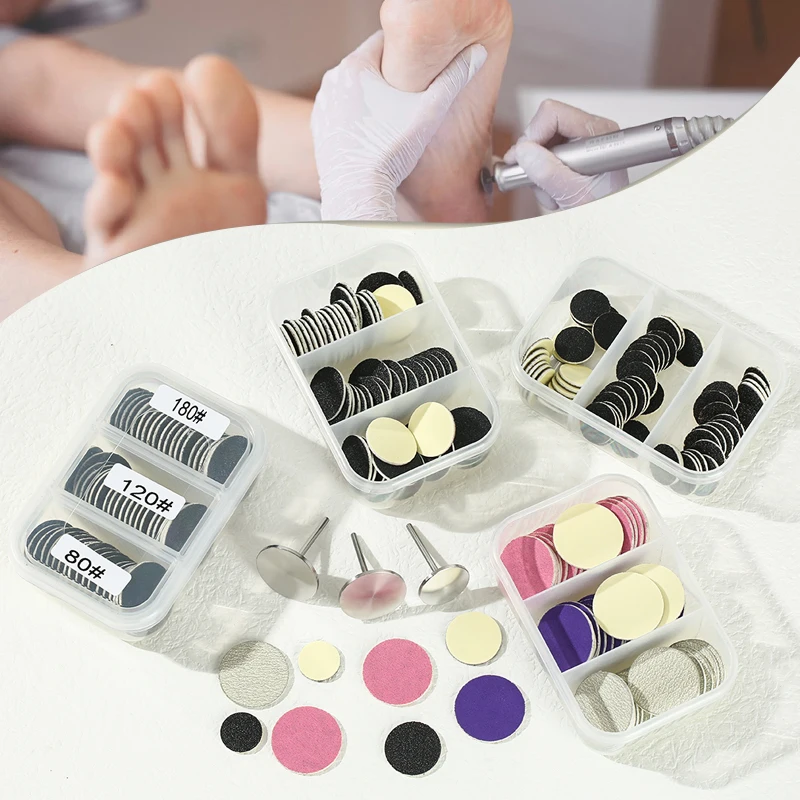 60PCS/Box Professional Pedicure Tools Replacement Sandpaper Foot Rasp Stainless Steel Nail Drill Bits Accesories For Manicure
60PCS/Box Professional Pedicure Tools Replacement Sandpaper Foot Rasp Stainless Steel Nail Drill Bits Accesories For Manicure