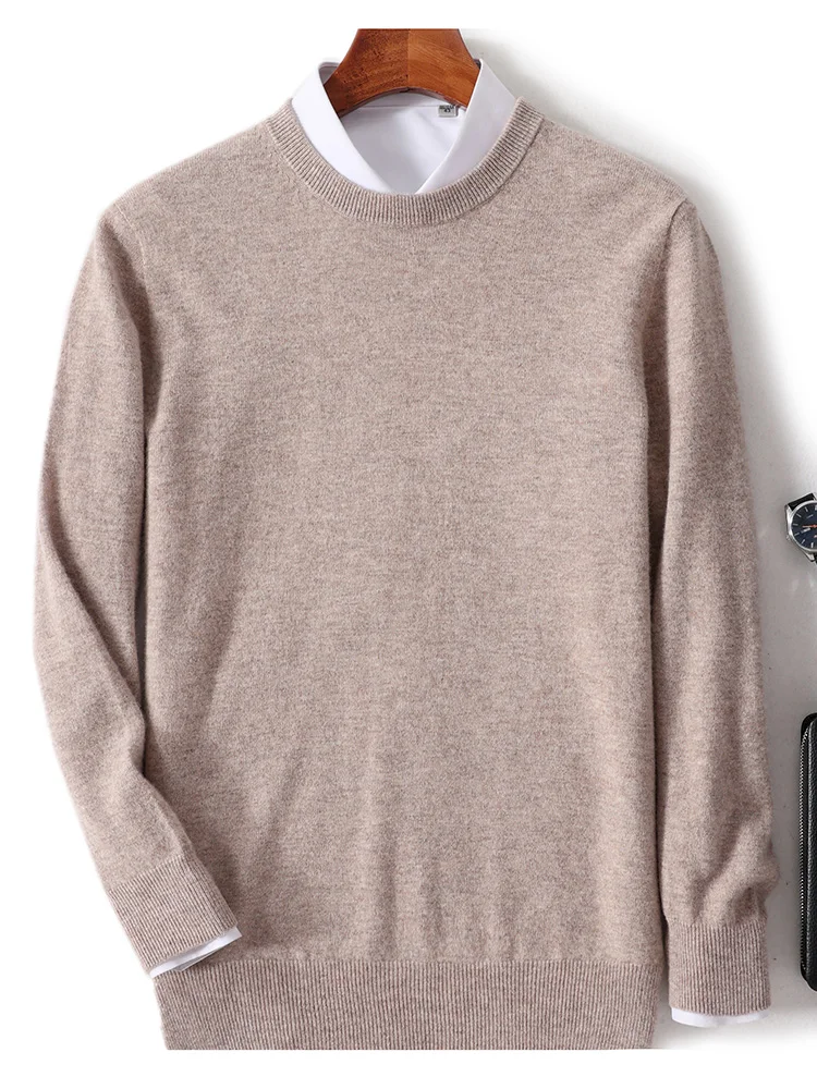 Men's O-Neck Autumn Winter Casual Loose Pullover 100% Merino Wool Knitted Sweater Contrasting Colors Soft Warm Clothing Tops
Men's O-Neck Autumn Winter Casual Loose Pullover 100% Merino Wool Knitted Sweater Contrasting Colors Soft Warm Clothing Tops